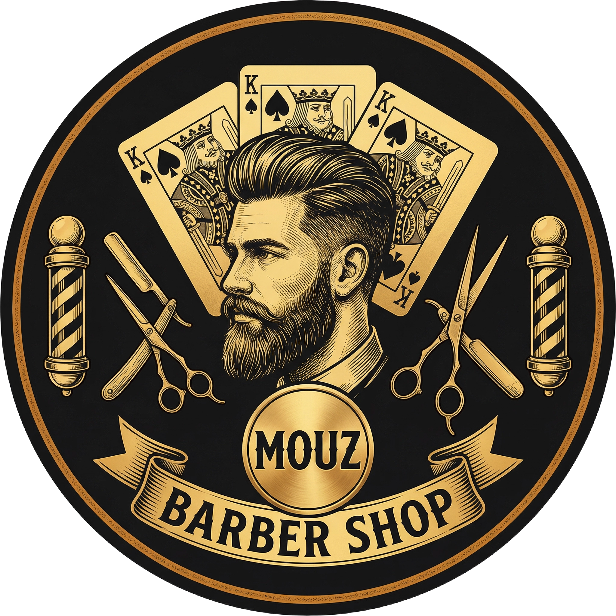 Mouz Barbershop Logo